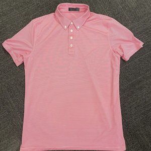 G/Fore Feeder Stripe Polo Large Pink $120 G Fore